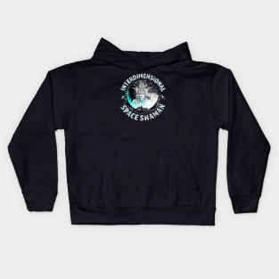 INTERDIMENSIONAL SPACE SHAMAN-moon white Kids Hoodie